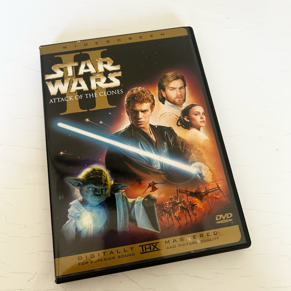 Star Wars: Attack of the Clones DVD - Black and Gold Cover